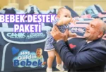Canik’te doğan her bebeğe”Bebek Destek Paketi” veriliyor