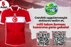 Canik’te atık getirene milli takım forması hediye