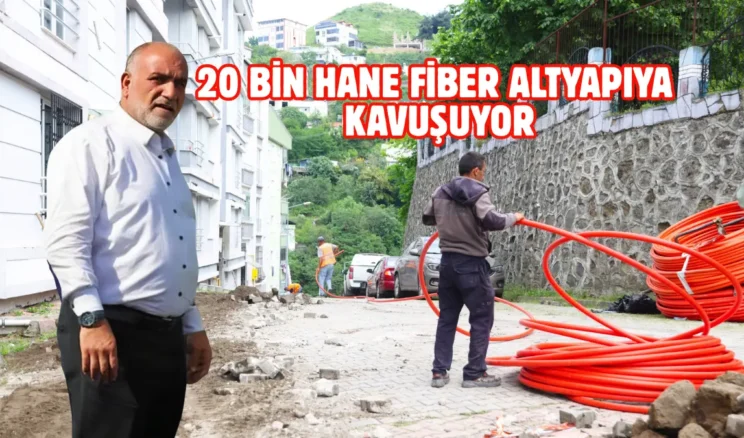 Canik Belediyesi’nden fiber dönüşüm