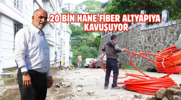Canik Belediyesi’nden fiber dönüşüm