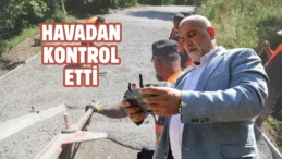 Canik’te Başkan Sandıkçı dronla sahada