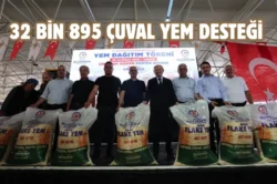 Denizli Büyükşehir’den üreticiye yem desteği