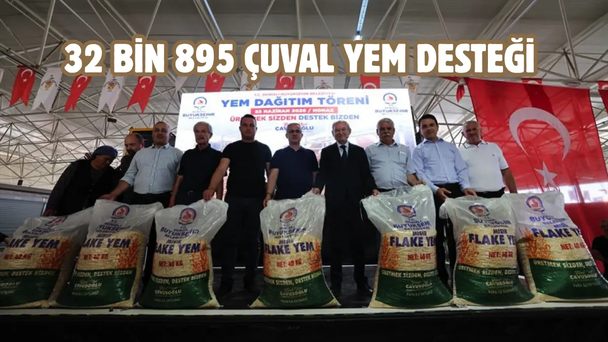 Denizli Büyükşehir Belediyesi, il genelindeki 6 bin 317 yetiştiriciye 32