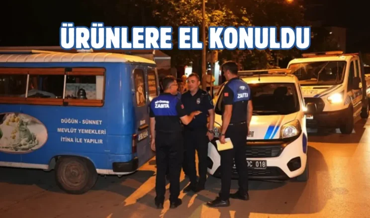 Denizli’de seyyar satıcı tezgahlarına zabıta müdahalesi