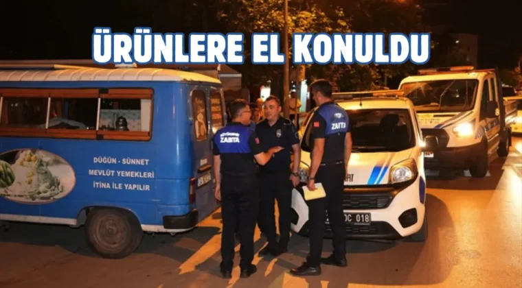 Denizli’de seyyar satıcı tezgahlarına zabıta müdahalesi