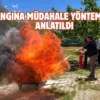 Erzincan’da hastane personeline yangın eğitimi verildi