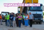 Başkan Ünlüce yol yapım çalışmalarını yerinde inceledi