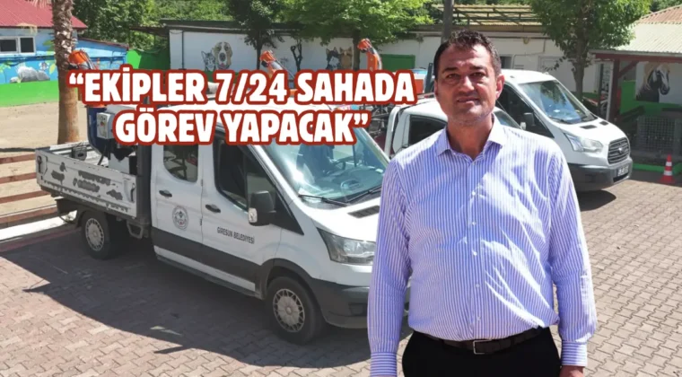 Giresun’da haşereyle mücadele çalışmaları sürüyor