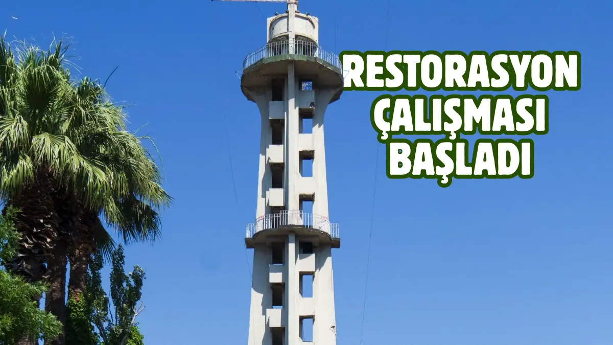 İzmir’de 2020 depreminin ardından kullanıma kapatılan Kültürpark Paraşüt Kulesi, geri
