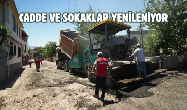 Kahramanmaraş’ta asfalt mesaisi sürüyor
