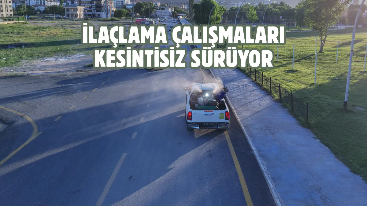 Kahramanmaraş Büyükşehir Belediyesi, yaz aylarında artış gösteren haşerelere karşı kent