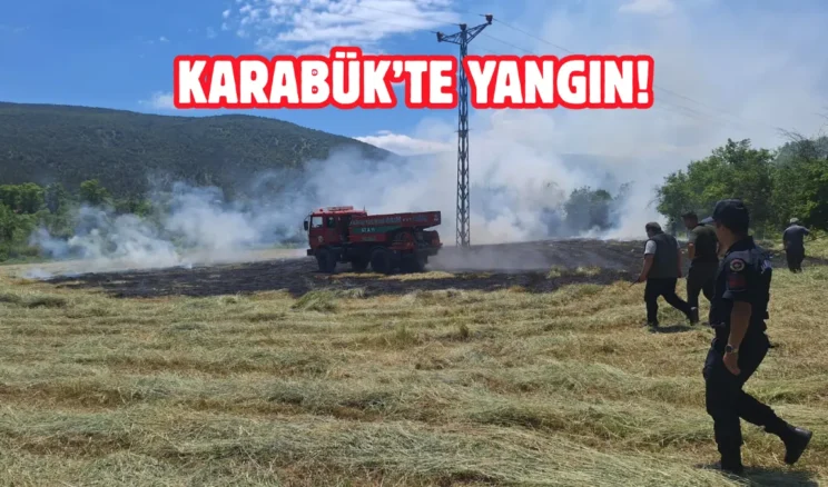 Karabük’te yangın: Ormana sıçramadan söndürüldü
