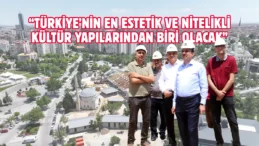 Konya Şehir Kütüphanesi hızla yükseliyor