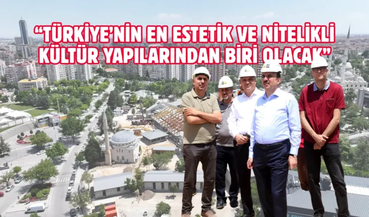 Konya Şehir Kütüphanesi hızla yükseliyor