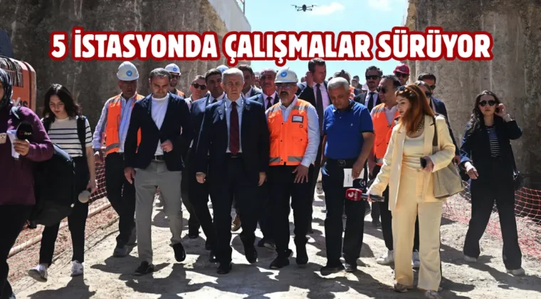 Mansur Yavaş, Mamak Metrosu’nda incelemelerde bulundu
