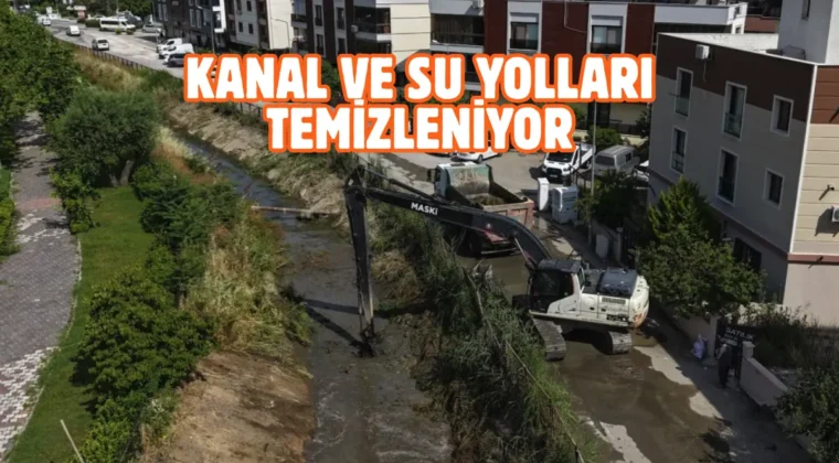 Manisa’da kanal temizleme çalışmaları başladı