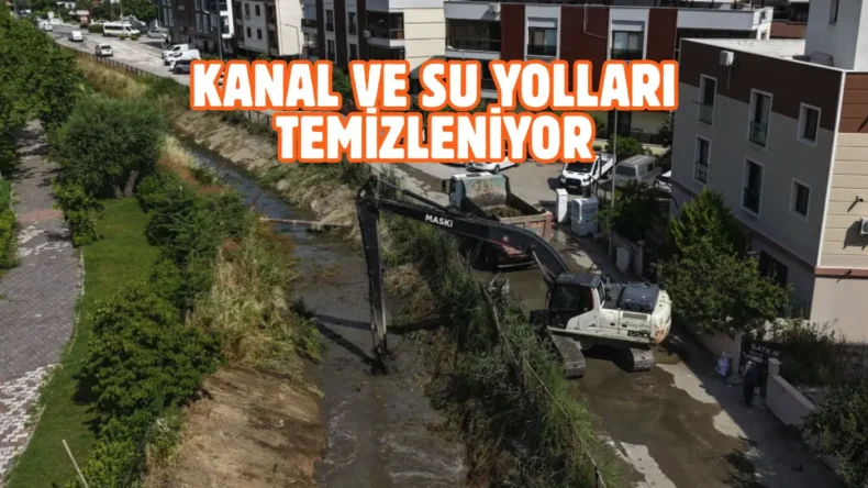 Manisa’da kanal temizleme çalışmaları başladı