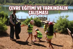 Muğla Ula Gölet’te miniklerden temizlik etkinliği