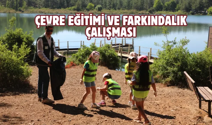 Muğla Ula Gölet’te miniklerden temizlik etkinliği