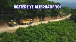Ordu Boztepe yolu sıcak asfaltla yenileniyor