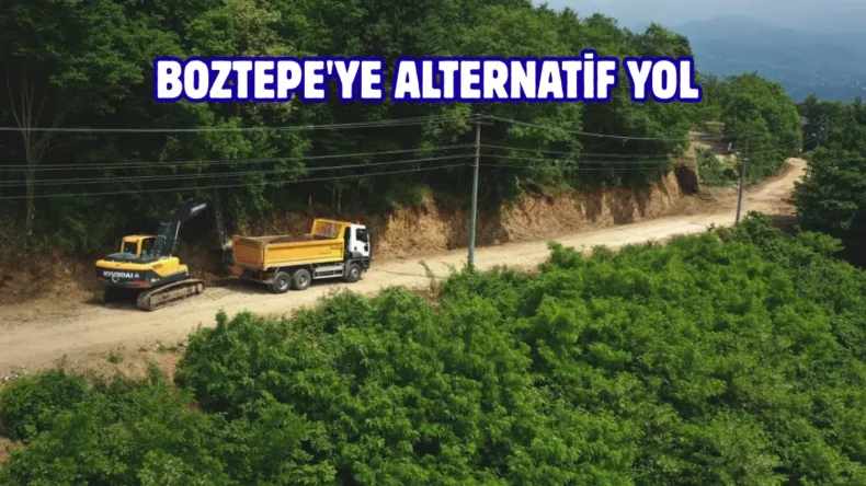 Ordu Boztepe yolu sıcak asfalta yenileniyor