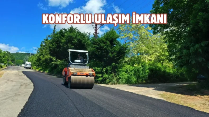 Ordu kırsalında yol çalışmaları hız kazandı