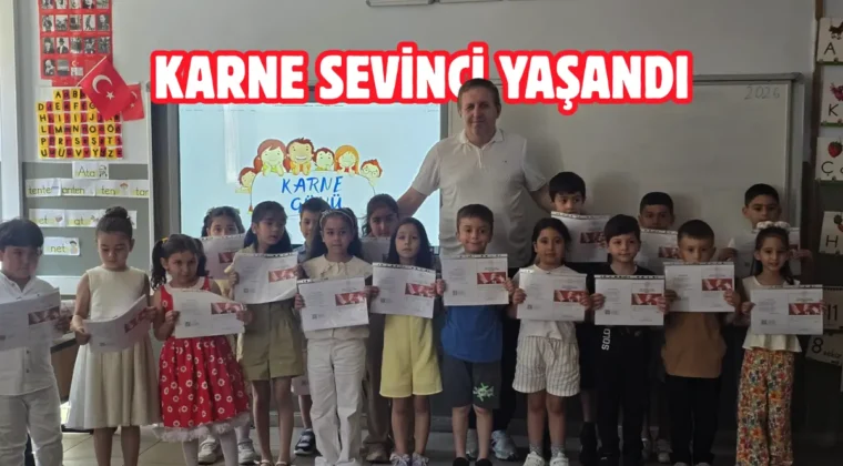 Samsun’da öğrenciler karne heyecanı yaşadı