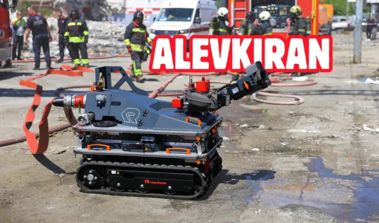 Samsun’da yangın söndürme robotu göreve hazır