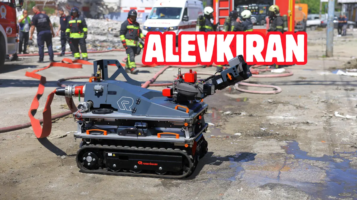 Samsun Büyükşehir Belediyesi, ‘Alevkıran’ isimli yangın söndürme robotunu itfaiye envanterine