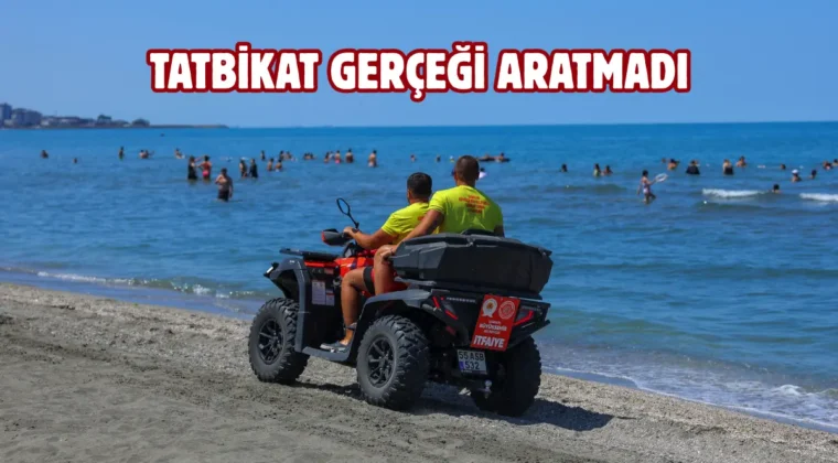 Samsun’da Rip akıntısı tatbikatı düzenlendi