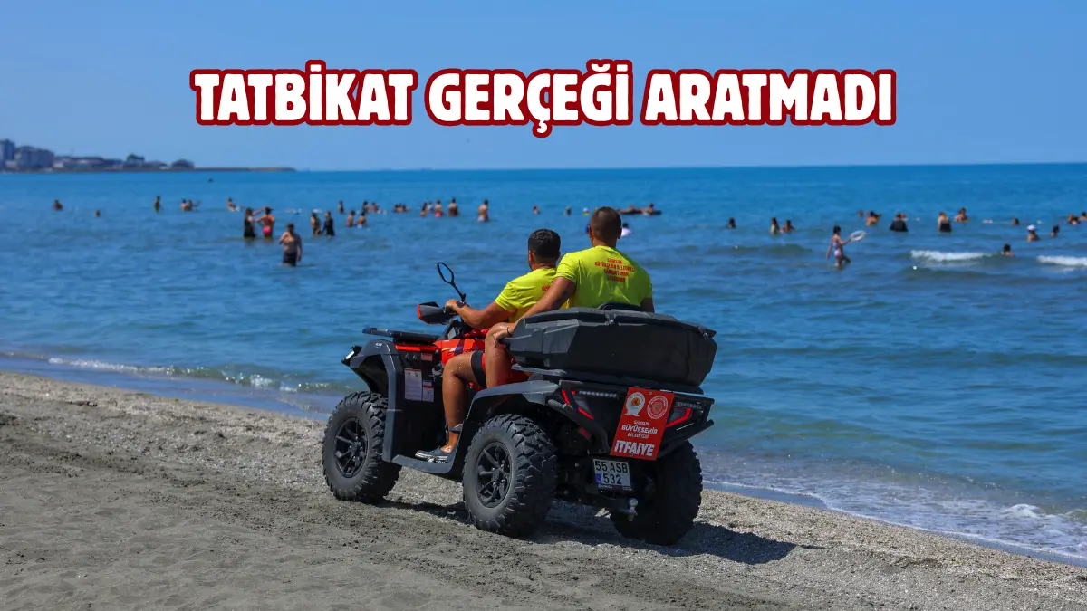 Samsun Büyükşehir Belediyesi cankurtaran ekipleri, yaz mevsiminin gelmesiyle birlikte Rip
