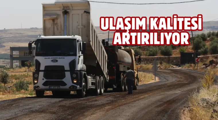 Şanlıurfa kırsalında yollar yenileniyor