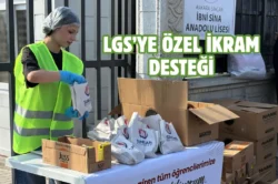 Sincan Belediyesi sınav merkezlerinde ikram standı kurdu