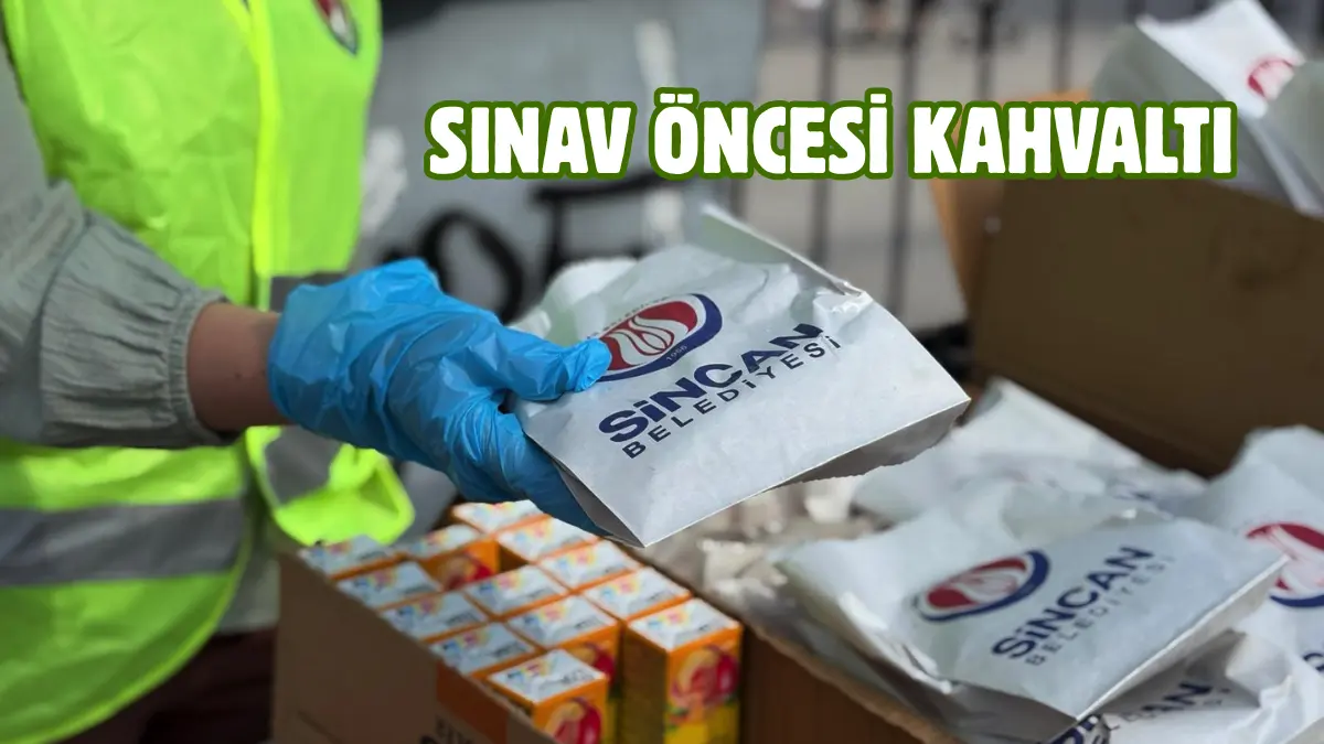 Sincan Belediyesi, Yükseköğretim Kurumları Sınavı(YKS) kapsamında gerçekleştirilen ilk oturumda öğrencileri