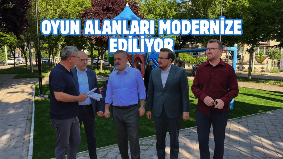 Sincan Belediyesi, baharın gelişiyle birlikte ilçe genelindeki parklarda oyun alanlarına