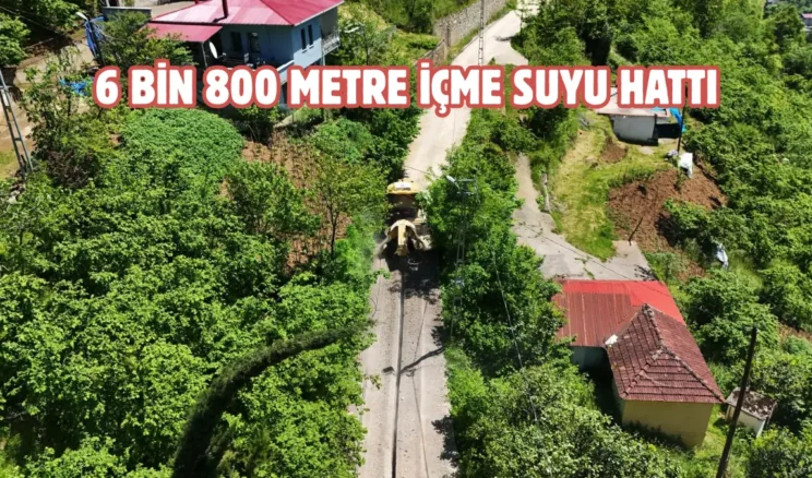 Trabzon Büyükşehir’den Maçka’ya içme suyu hamlesi