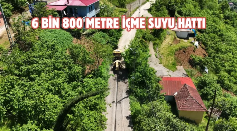 Trabzon Büyükşehir’den Maçka’ya içme suyu hamlesi