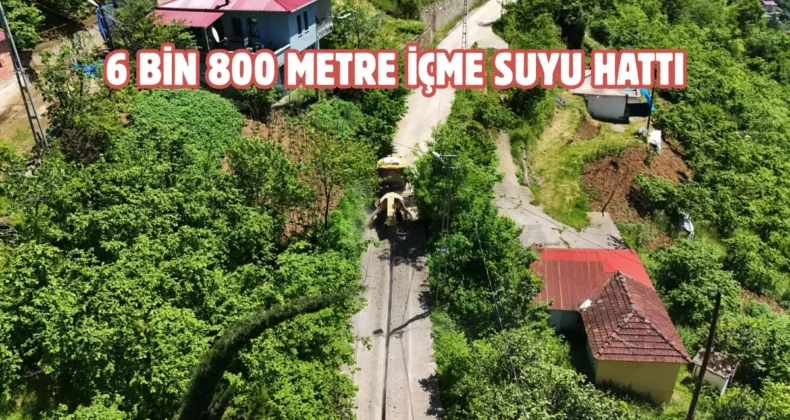 Trabzon Büyükşehir’den Maçka’ya içme suyu hamlesi