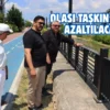 Yalova Safran Deresi’nde biriken atıklar temizleniyor