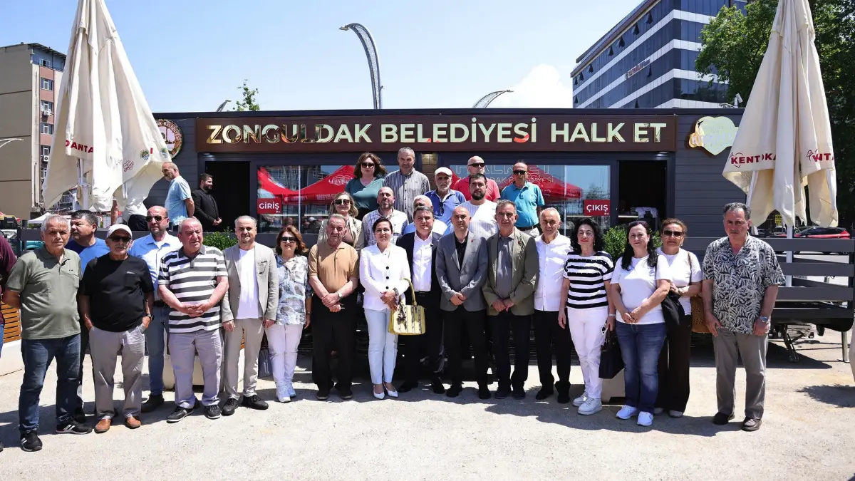 Zonguldak Belediyesi tarafından hayata geçirilen Halk Et, düzenlenen törenle vatandaşların