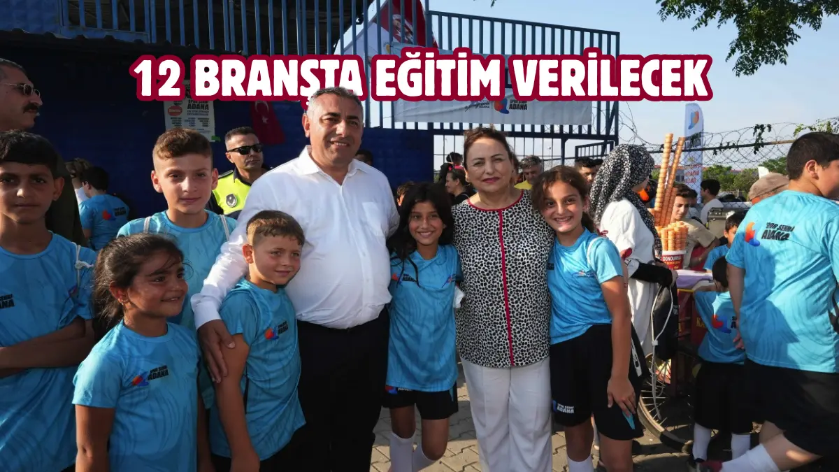 Adana Büyükşehir Belediyesi, her yıl on binlerce çocuğun çeşitli branşlarda