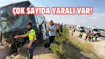 Aksaray’da otobüs kazası! Çok sayıda yaralı var…