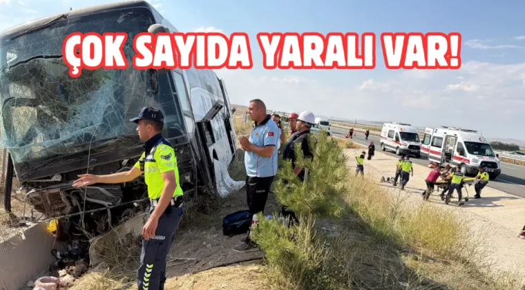 Aksaray’da otobüs kazası! Çok sayıda yaralı var…