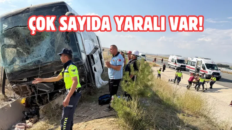 Aksaray’da otobüs kazası! Çok sayıda yaralı var…