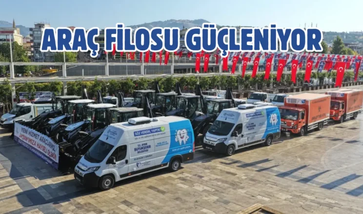 Aydın Büyükşehir 22 yeni aracı filosuna kattı