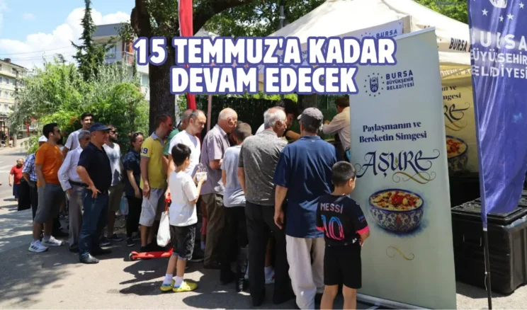 Bursa’da aşure bereketi paylaşıldı