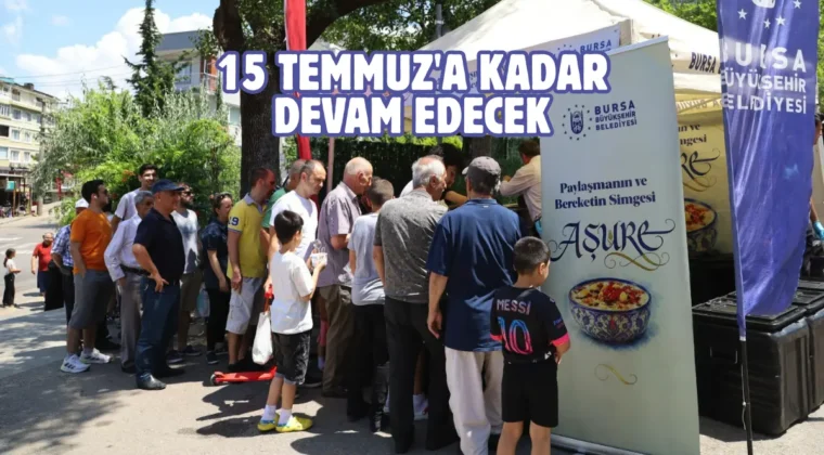 Bursa’da aşure bereketi paylaşıldı
