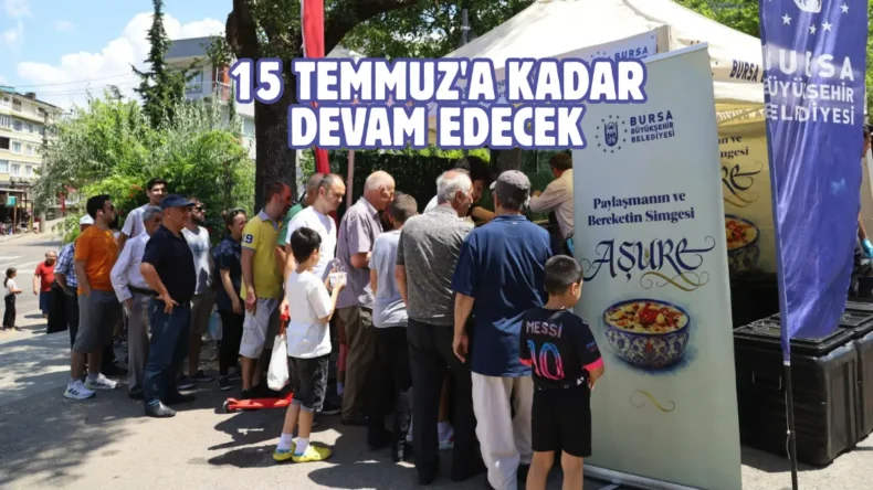 Bursa’da aşure bereketi paylaşıldı