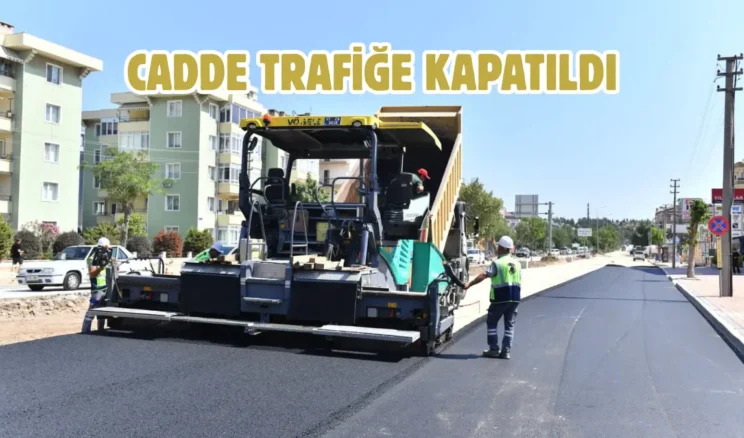 Çanakkale Troya Caddesi’nde asfalt mesaisi sürüyor