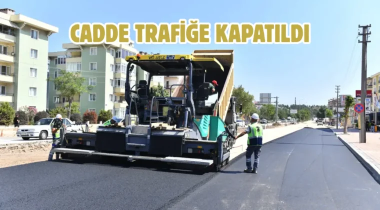 Çanakkale Troya Caddesi’nde asfalt mesaisi sürüyor